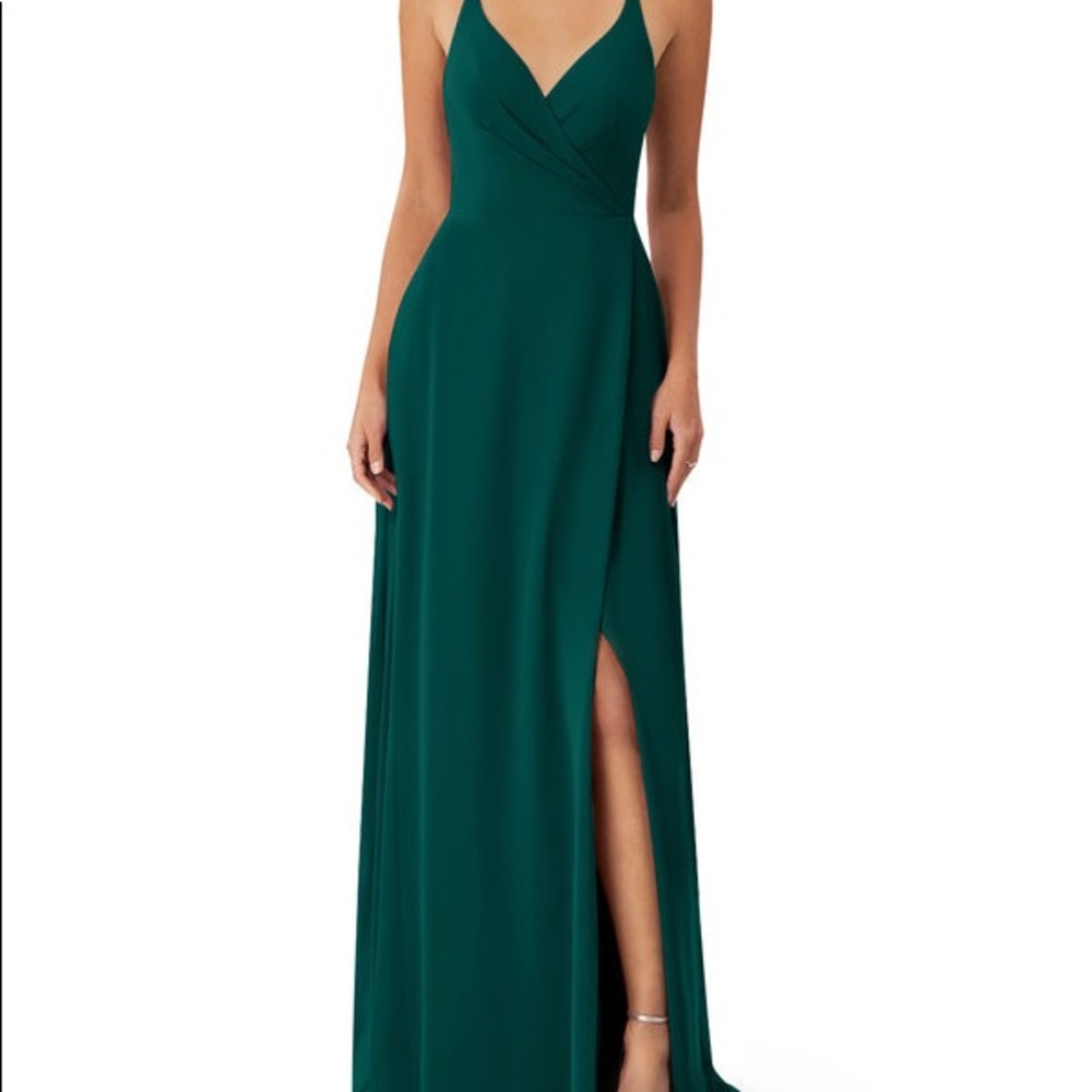 Azazie Davis Dress in Pine